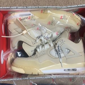 Jordan 4 retro off-white sail